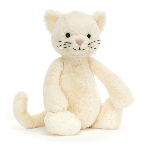 Jellycat Jellycat Bashful Cream Kitten Medium Jellycat Jellycat Bashful Cream Kitten Medium