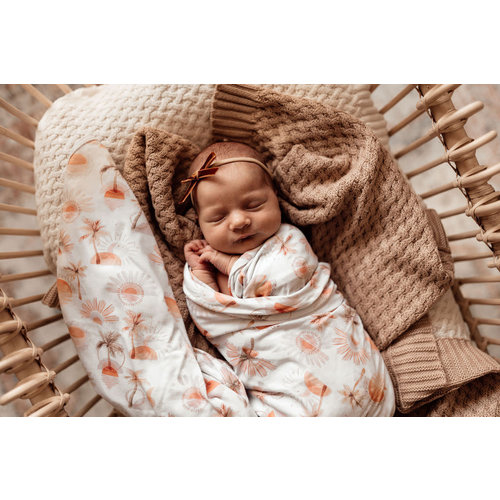 Snuggle Hunny Paradise | Baby Jersey Wrap & Beanie Set Snuggle Hunny Paradise | Baby Jersey Wrap & Beanie Set