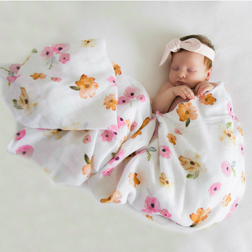 Snuggle Hunny Poppy I Organic Muslin Wrap Snuggle Hunny Poppy I Organic Muslin Wrap
