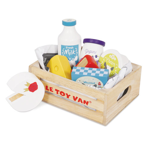 Le Toy Van Honeybake Cheese & Dairy Crate Le Toy Van Honeybake Cheese & Dairy Crate