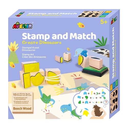 Stamp And Match - Create Dinosaurs