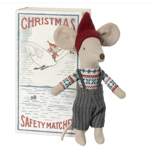 Maileg Christmas Mouse In Big Brother Box Maileg Christmas Mouse In Big Brother Box