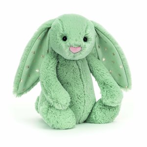 Jellycat Bashful Sparklet Bunny Medium Green