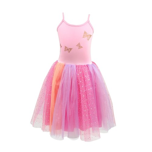 Butterfly Skies Party Dress with Rose Gold Butterfly Print ( 5-6 Years Old) Butterfly Skies Party Dress with Rose Gold Butterfly Print ( 5-6 Years Old)