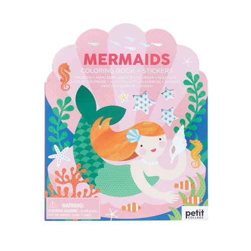 Mermaid Colouring Book With Stickers
