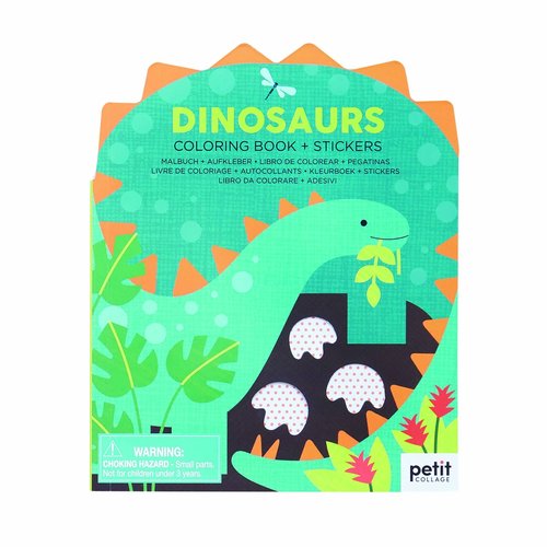 Dinosaurs Colouring Book With Stickers Dinosaurs Colouring Book With Stickers