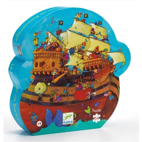 Djeco Barbarossa Boat 54pc Silhouette Puzzle Djeco Barbarossa Boat 54pc Silhouette Puzzle