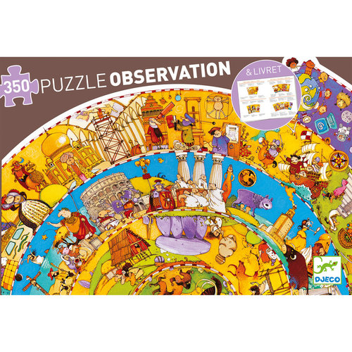 Djeco History 350pc Observation Puzzle Djeco History 350pc Observation Puzzle