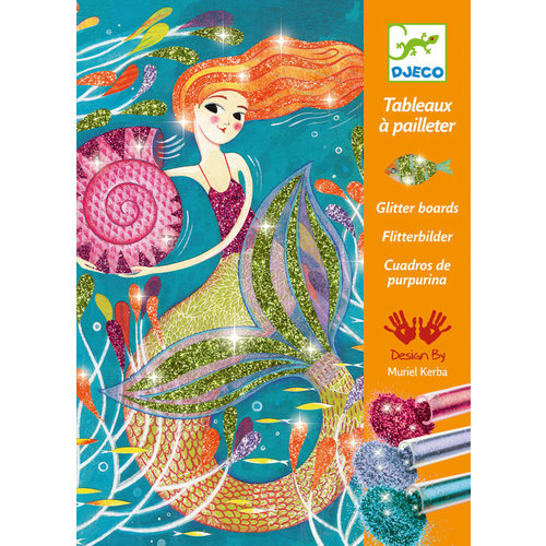 Djeco Djeco Glitter Boards Mermaids Djeco Djeco Glitter Boards Mermaids