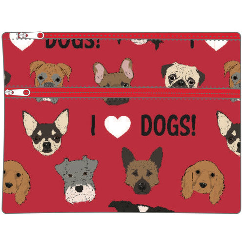 I Love Dogs Large Pencil Case