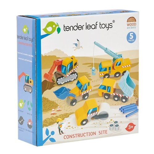 Tender Leaf Wooden Construction Car Set Tender Leaf Wooden Construction Car Set