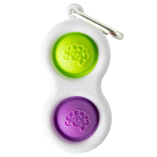 Fat Brain Simpl Dimpl Keychain Purple + Green Fat Brain Simpl Dimpl Keychain Purple + Green