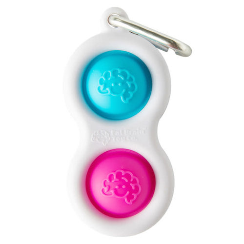 Fat Brain Simpl Dimpl Keychain Blue + Pink Fat Brain Simpl Dimpl Keychain Blue + Pink