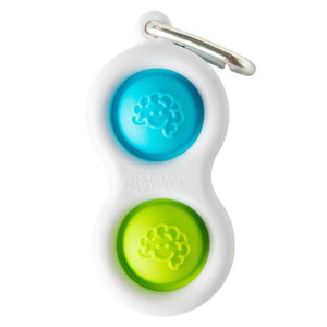 Fat Brain Simpl Dimpl Keychain Blue + Green