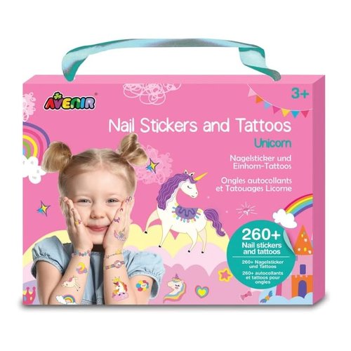 Nail Stickers And Tattoos - Unicorns