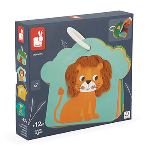 Janod Tactile Cards Savannah Janod Tactile Cards Savannah
