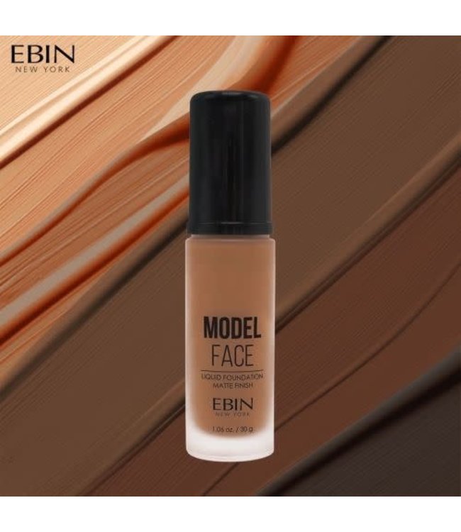 Ebin Model Face Liquid Foundation - Peanut Butter Brown