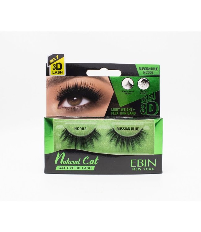 Ebin Natural Cat 3D Lashes - Russian Blue