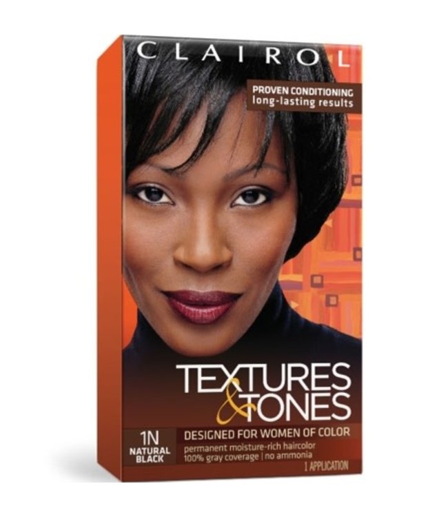 Clairol Textures & Tones Hair Color - Natural Black #1N