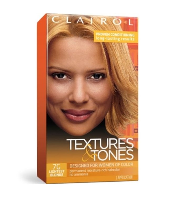 Clairol Textures & Tones Hair Color - Lightest Blonde #7G