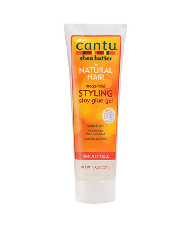 Cantu Shea Butter Mega-Hold Styling Stay Glue Gel 8oz