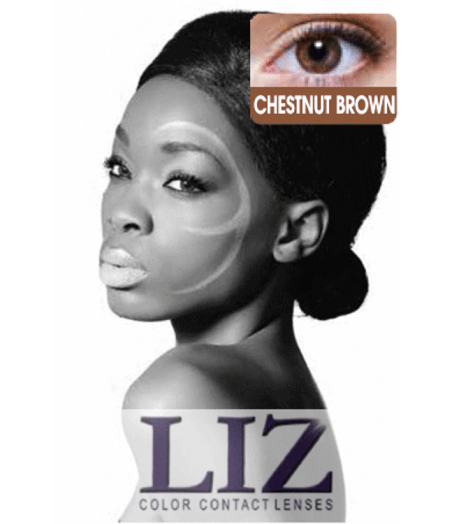 Hollywood Beauty Liz Lens Chestnut Brown