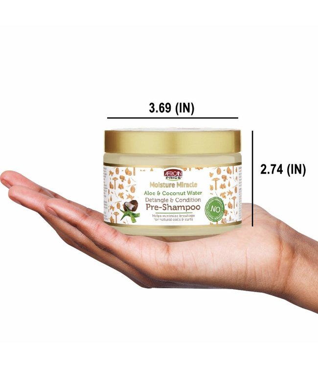 African Pride Moisture Miracle Aloe & Coconut Water Pre-Shampoo 12oz