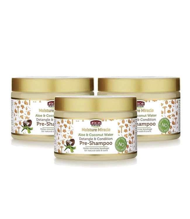 African Pride Moisture Miracle Aloe & Coconut Water Pre-Shampoo 12oz