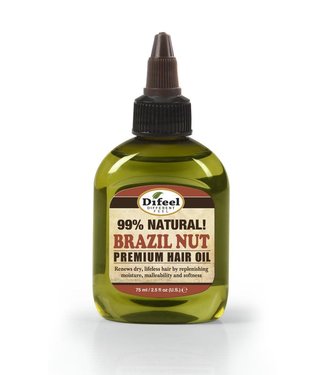 Difeel 99% Natural Premium Hair Oil - Brazil Nut 2.5oz
