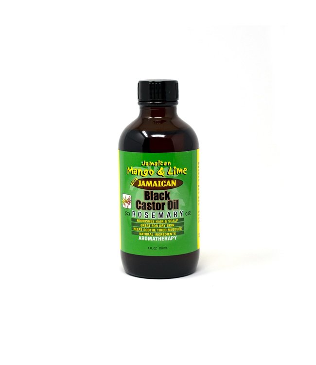 Jamaican Mango & Lime Black Castor Oil 4oz - Rosemary
