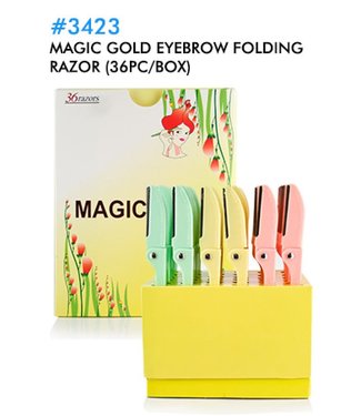 Magic Collection Velvet Folding Eyebrow Razor - 1pc