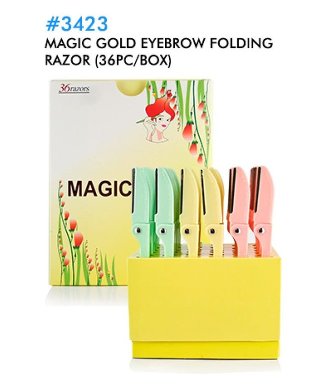 Magic Collection Velvet Folding Eyebrow Razor - 1pc