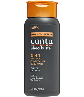 Cantu Men's Collection Shea Butter 3 in 1 - Shampoo/Conditioner/Body Wash 13.5oz
