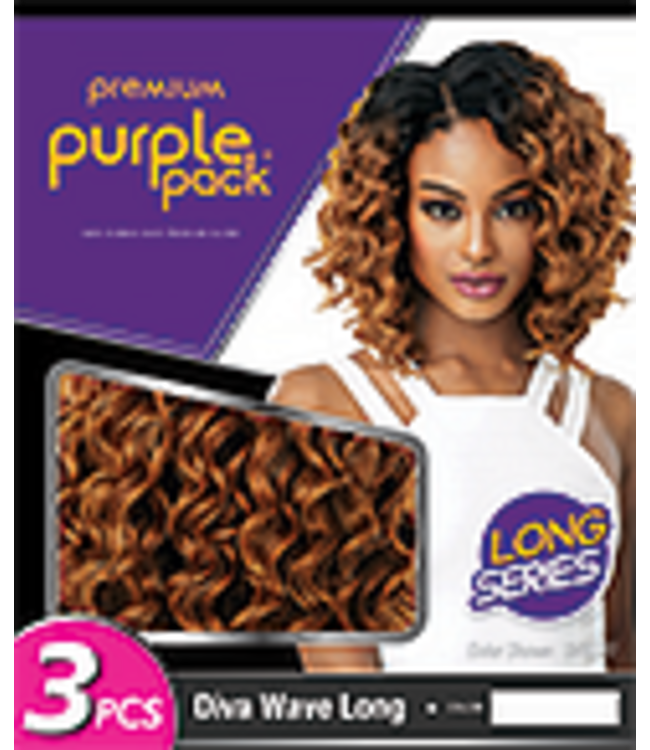 Purple Pack Diva Wave (Long) - 3 pieces