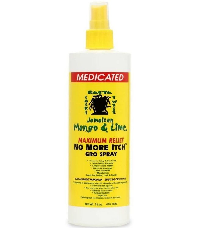 Jamaican Mango & Lime No More Itch Medicated Gro Spray 16oz