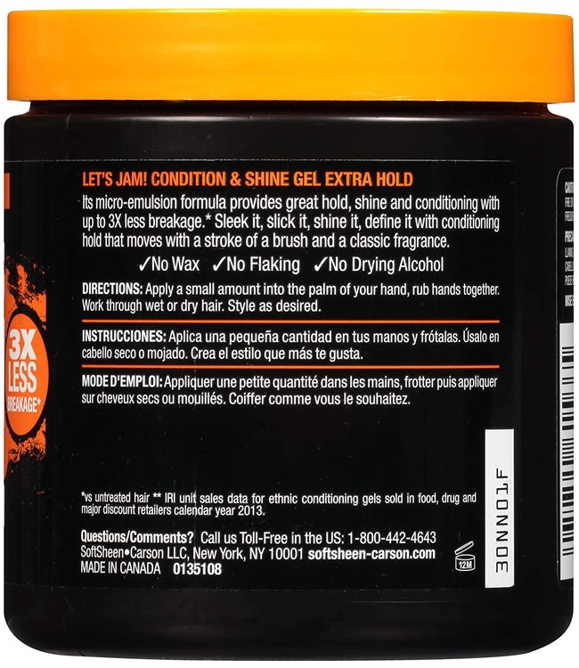 Let's Jam Condition & Shine Gel - Extra Hold 14oz