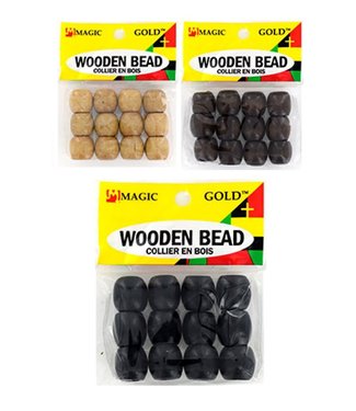 Magic Collection Wooden Beads Large - Black