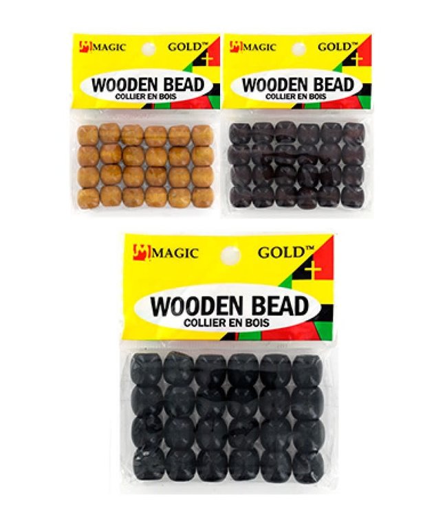 Magic Collection Wooden Beads Small - Black