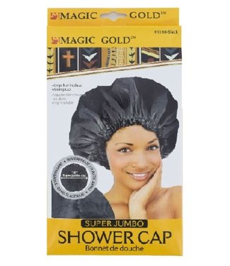 Magic Collection Super Jumbo Shower Cap - Black