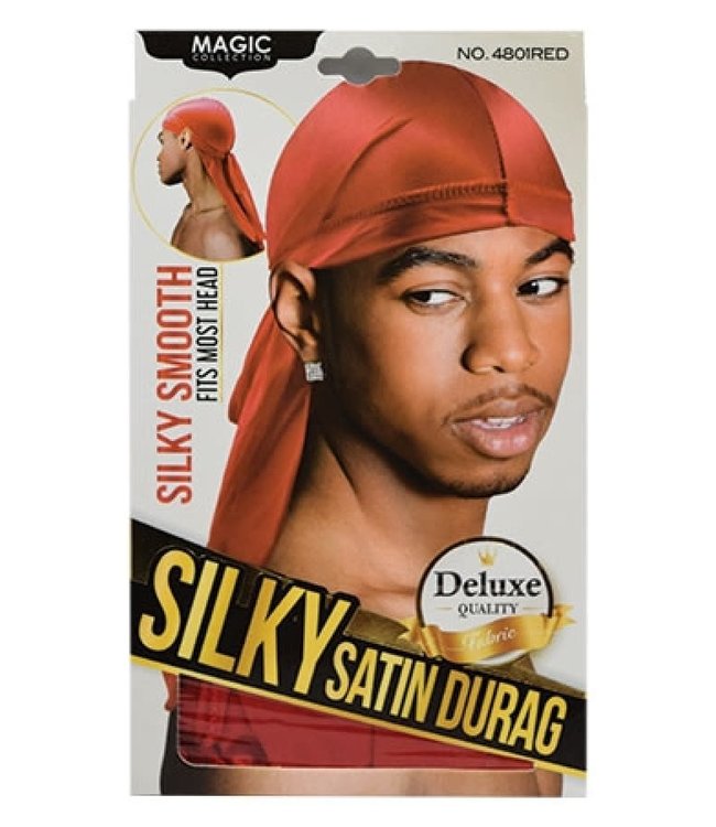 Magic Collection Silky Satin Du Rag - Red