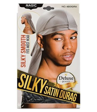 Magic Collection Silky Satin Du Rag - Gray
