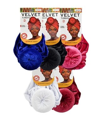 Magic Collection Velvet Turban  (Assorted colors)