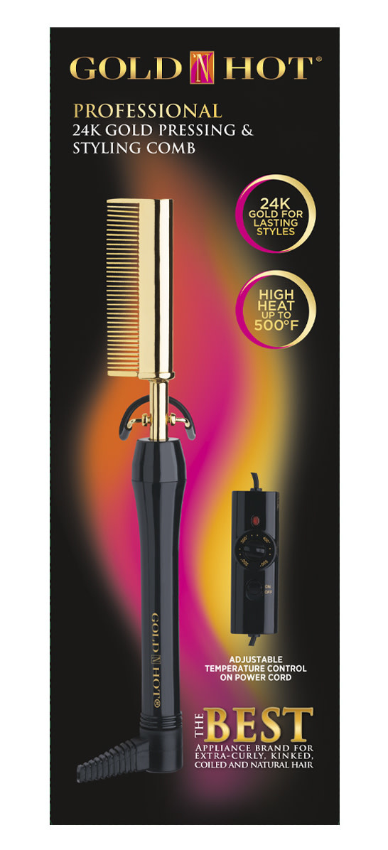 hot and gold pressing comb