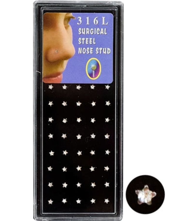 Surgical Steel Nose Stud (1 piece) - Star