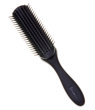 Denman 7 Row Styling Brush Black