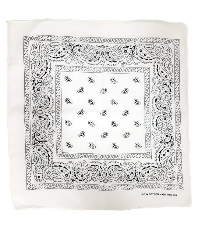 Magic Collection Bandanna 91680 Black & White Final Sale