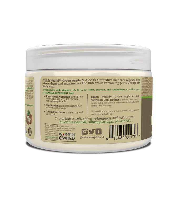 Taliah Waajid Green Apple & Aloe Curl Definer 12oz