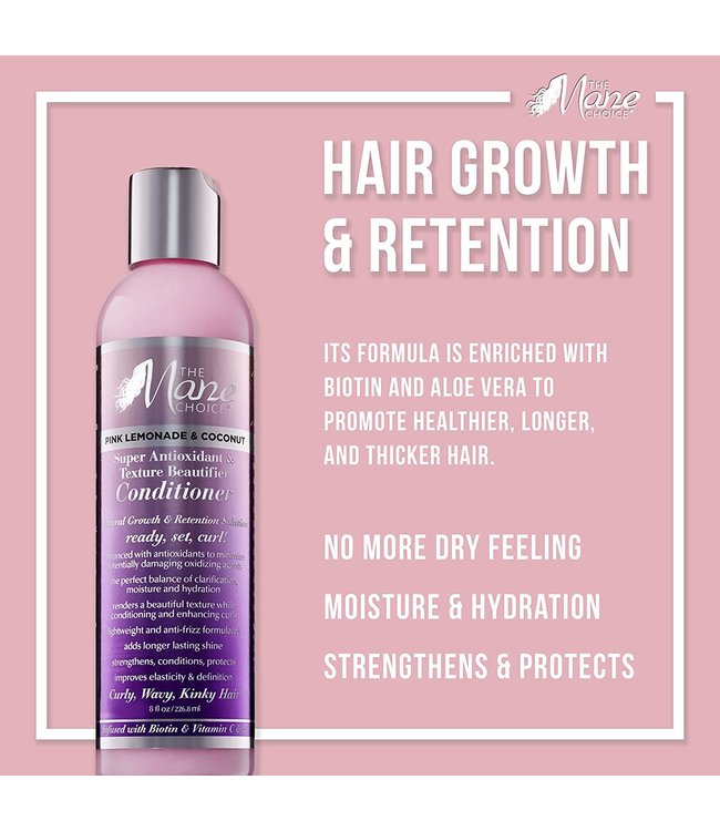 The Mane Choice Pink Lemonade & Coconut Super Antioxidant & Texture Beautifier Conditioner (8oz)