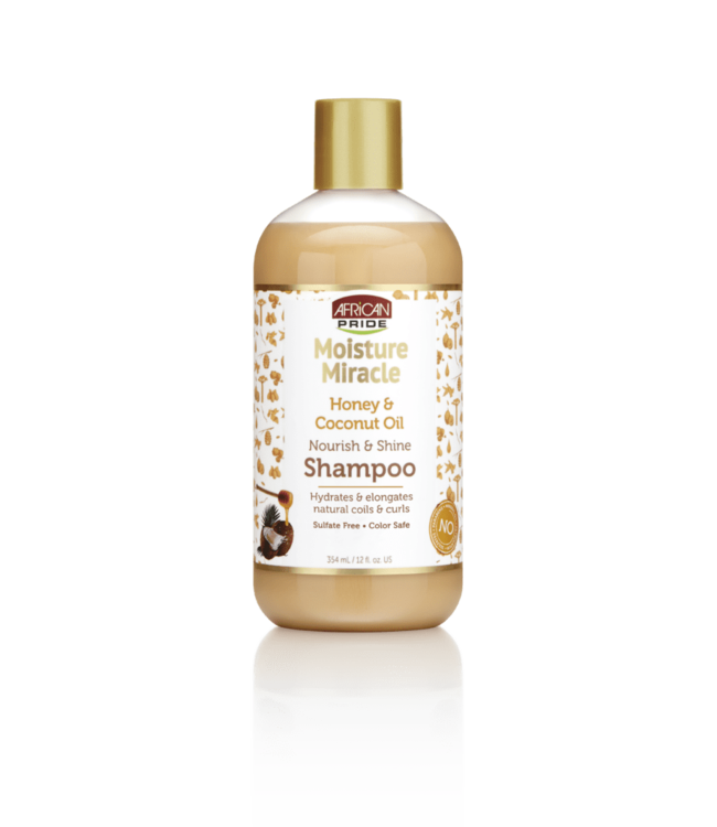 African Pride Moisture Miracle Honey & Coconut Oil Shampoo (12oz)