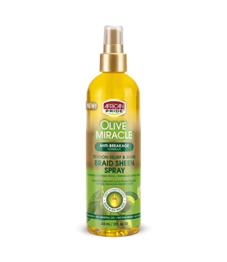 African Pride Olive Miracle Tension Relief & Shine Braid Sheen Spray (12oz)